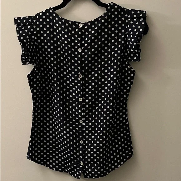 Adam Black and White Polka Dot Blouse - Picture 2 of 4